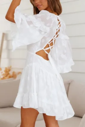 One and Only Collective Chiffon Ruffle Mini Dress