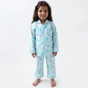 Organic Llama Love Pajama Set For Kids