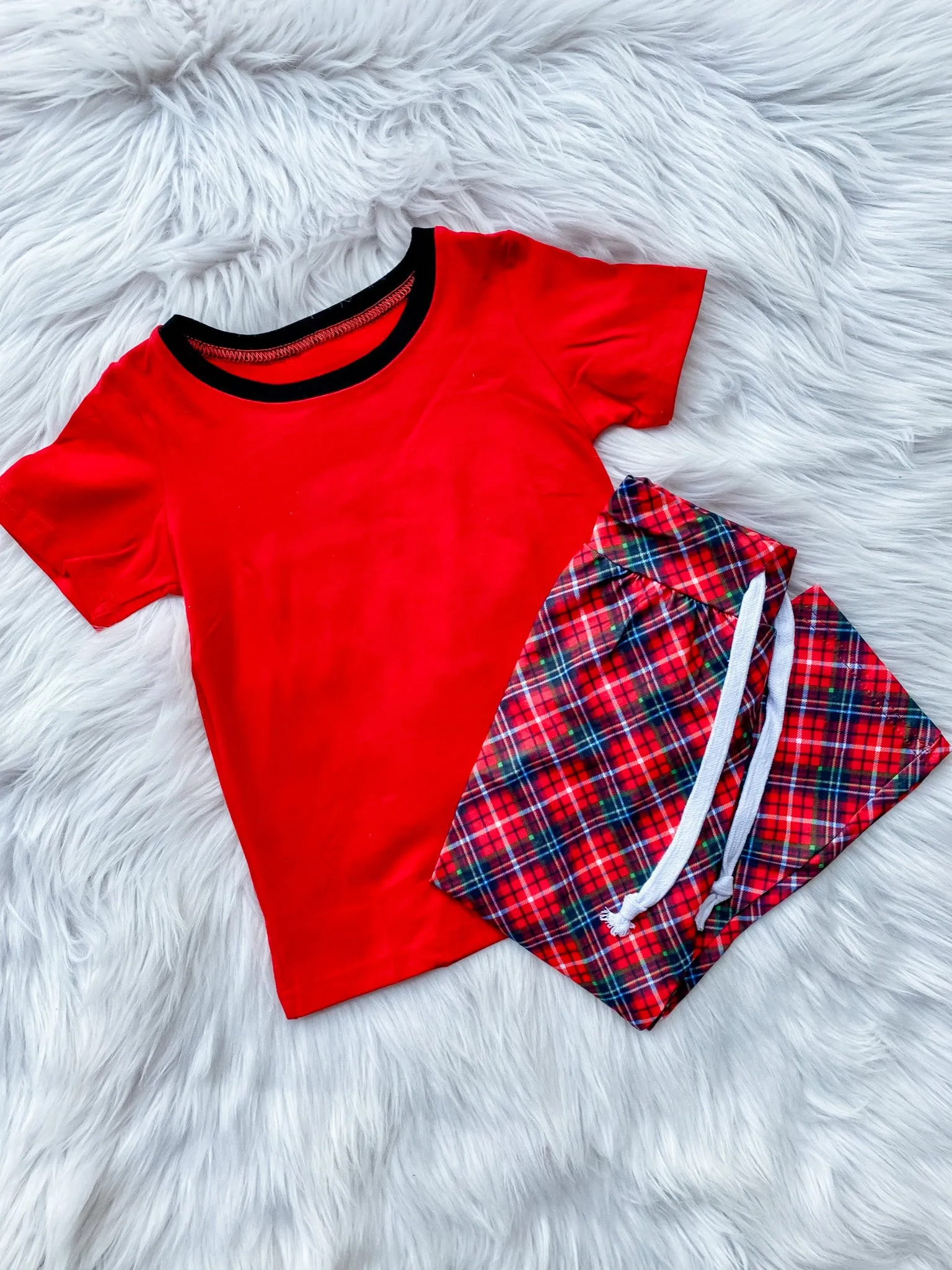 Plaid Family Pajamas - Ruffle Sleeper