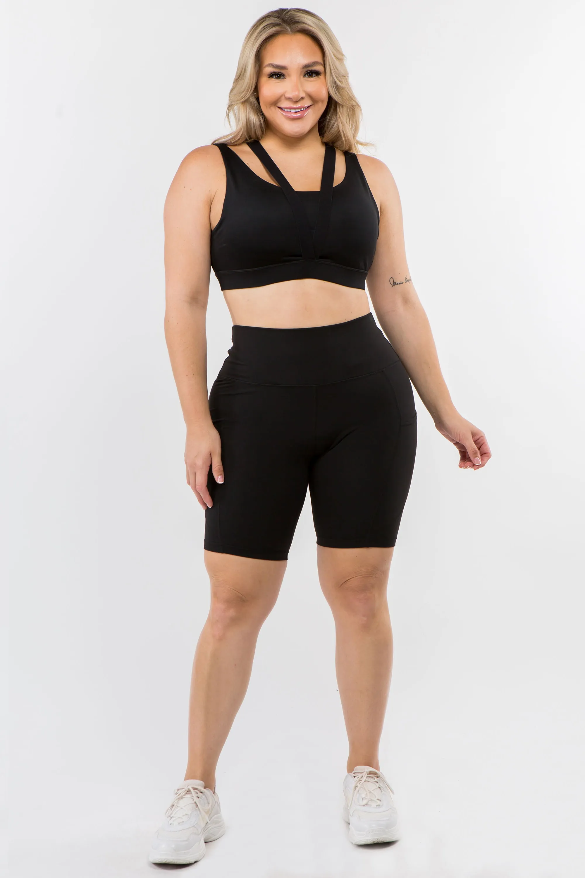 Plus Size Soft Biker Shorts