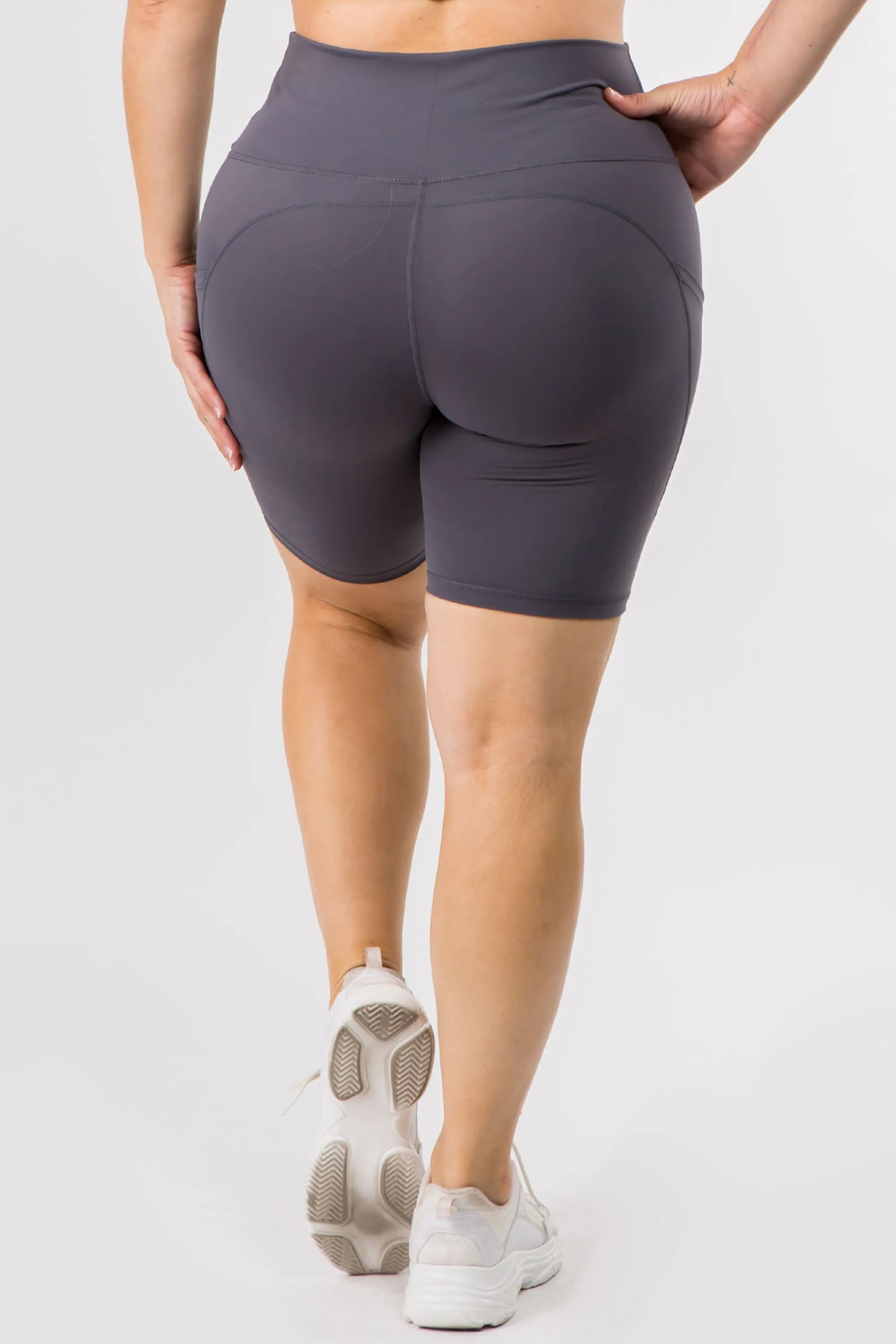 Plus Size Soft Biker Shorts
