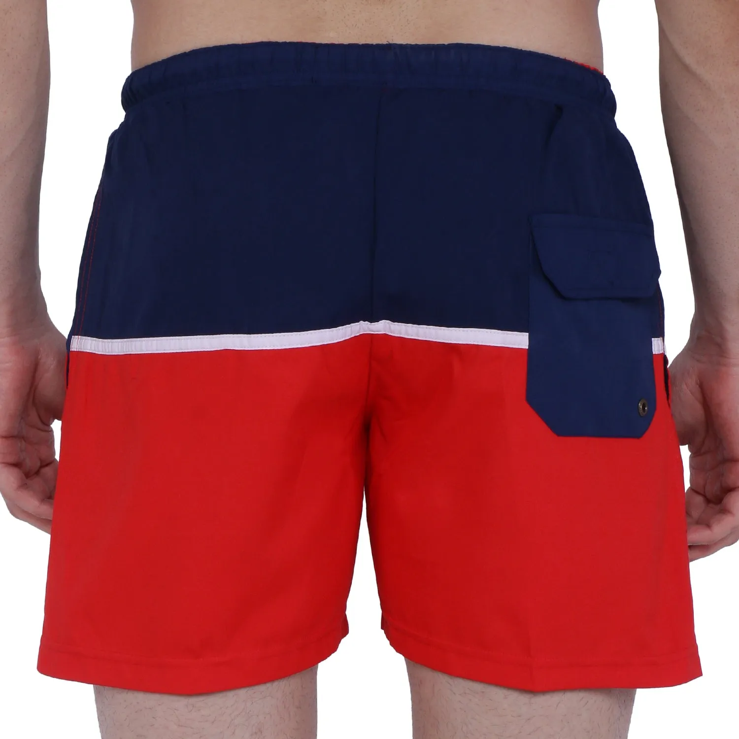 Semantic Designer Microfiber Swimshorts - Cut-n-Sew - Red