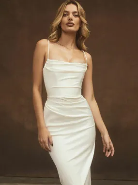 Sexy Slim-fitting Solid Color Slip Dress