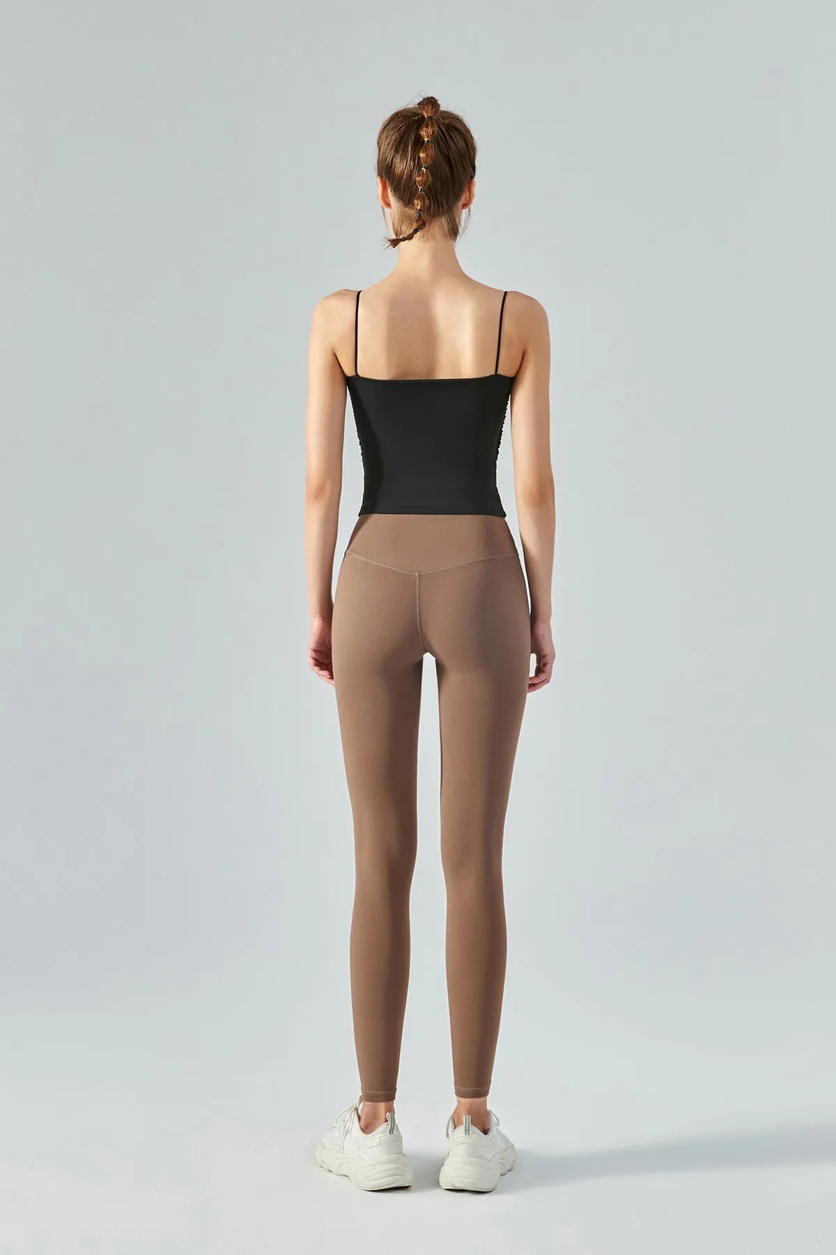 Side Ruched Camisole with Built In Bra