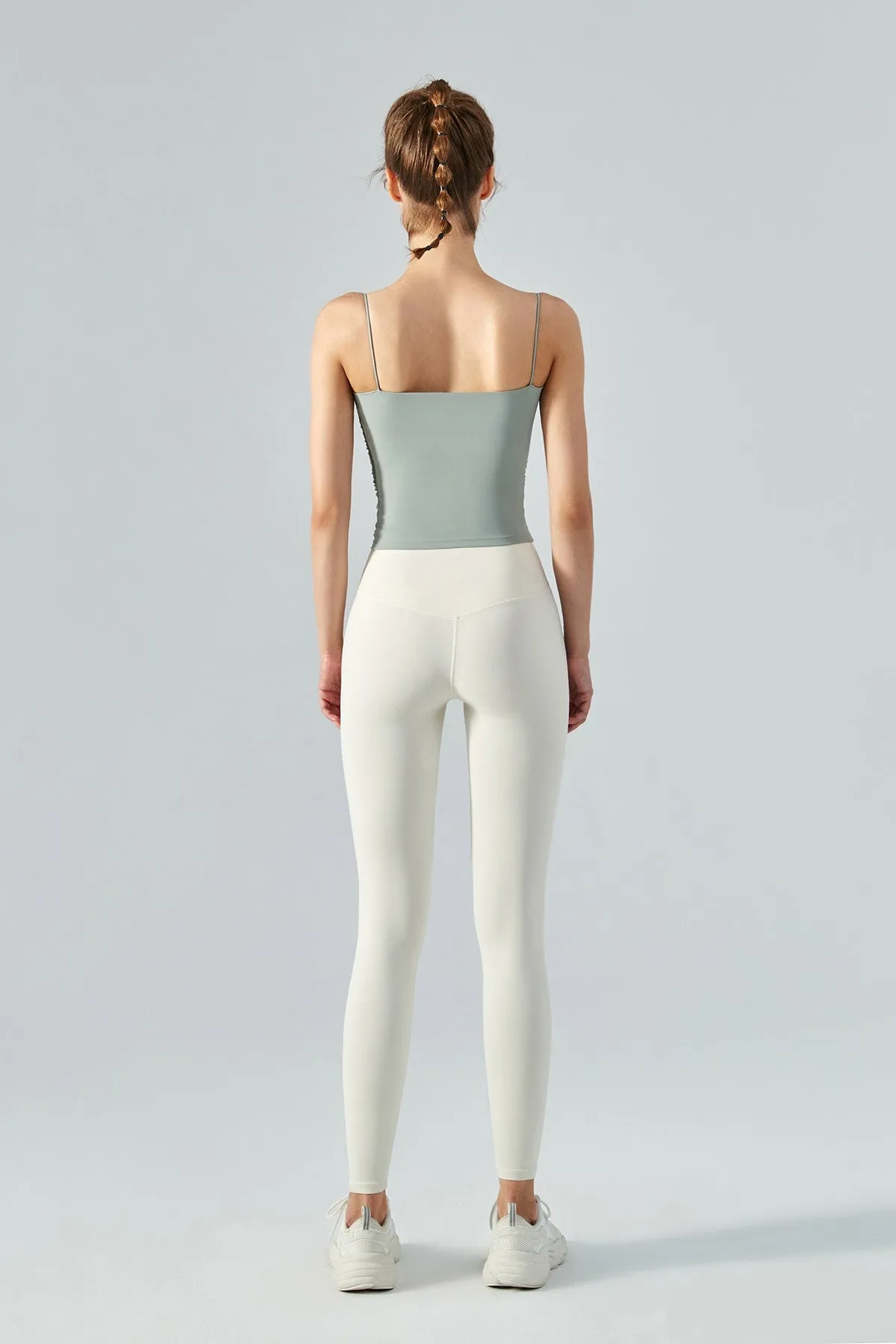 Side Ruched Camisole with Built In Bra