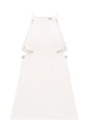 Slash Buckle Vinyl Dress