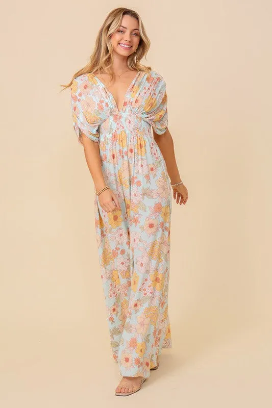 Timing Floral Print Brunch Spring Summer Maxi Sundress