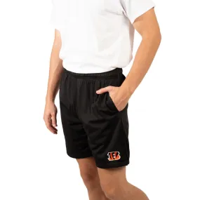 Ultra Game Men's NFL Official Super Soft Soft Mesh Active Training Shorts - Unisex, Cincinnati Bengals|Cincinnati Bengals