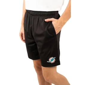 Ultra Game Men's NFL Official Super Soft Soft Mesh Active Training Shorts - Unisex, Miami Dolphins|Miami Dolphins