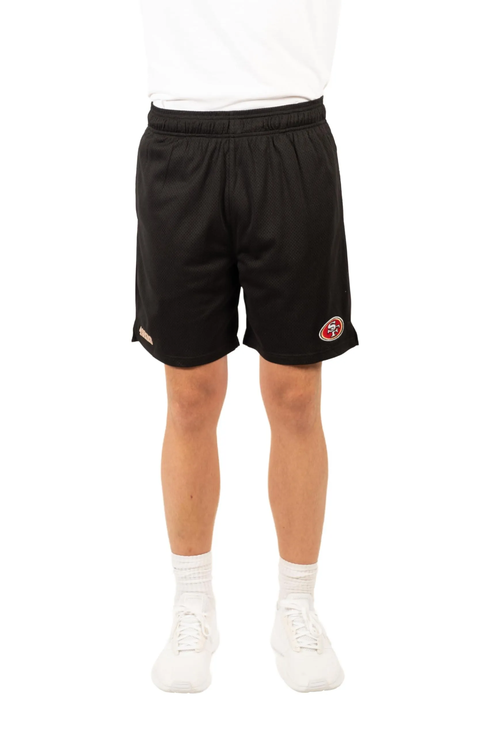 Ultra Game Men's NFL Official Super Soft Soft Mesh Active Training Shorts - Unisex, San Francisco 49ers|San Francisco 49ers