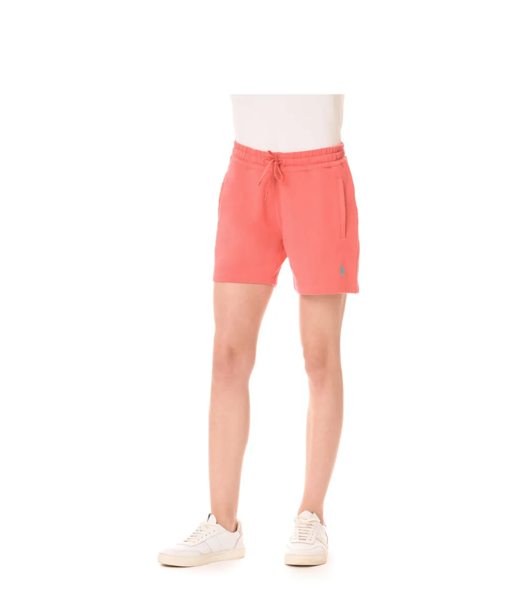 US POLO WOMEN  FLEECE SHORTS WITH LOGO