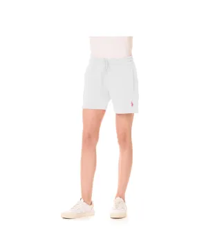 US POLO WOMEN  FLEECE SHORTS WITH LOGO