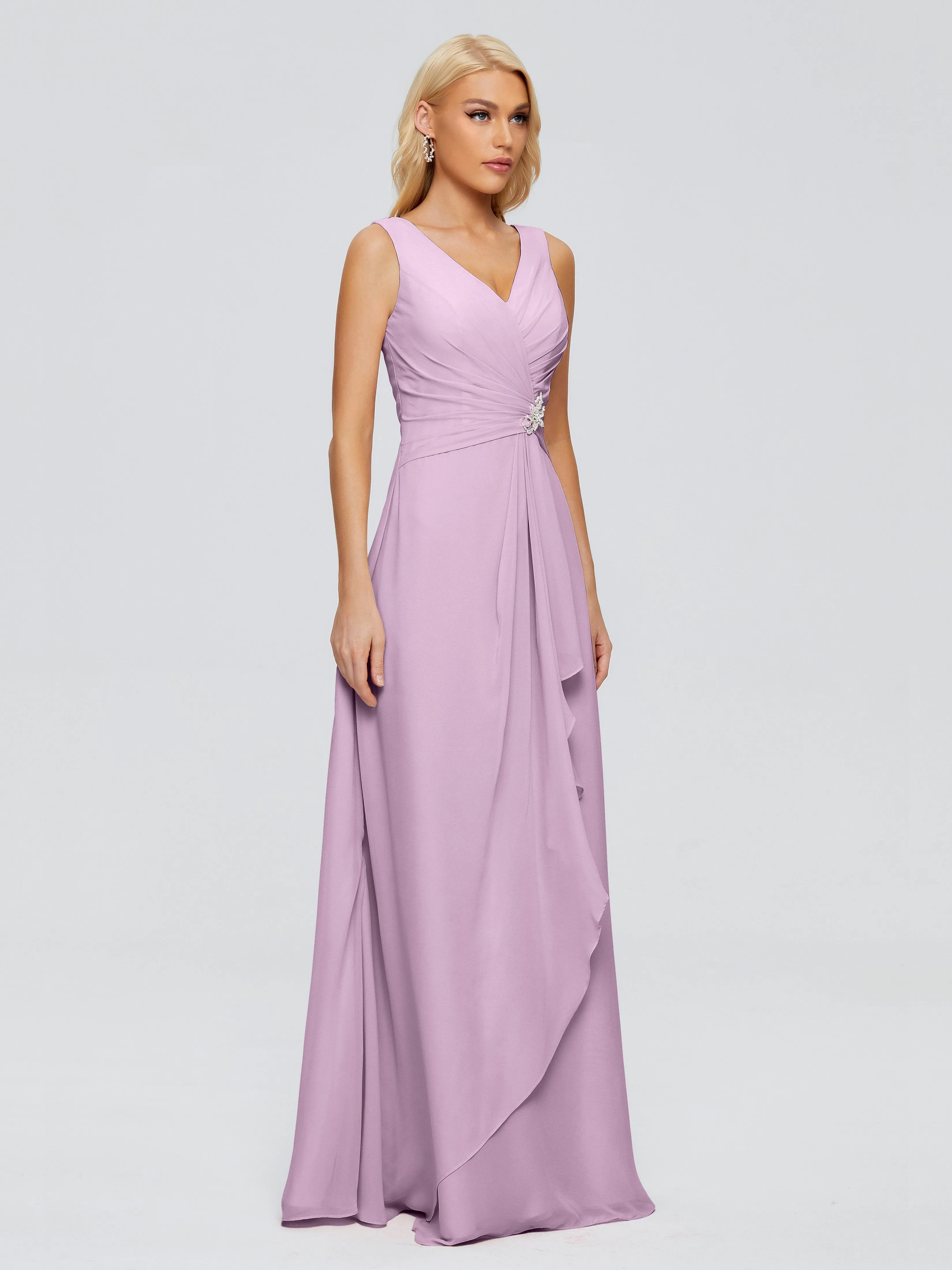 Wisteria Bridesmaid Dresses Uk Maria Modern Sheath V Neck Chiffon Bridesmaid Dresses