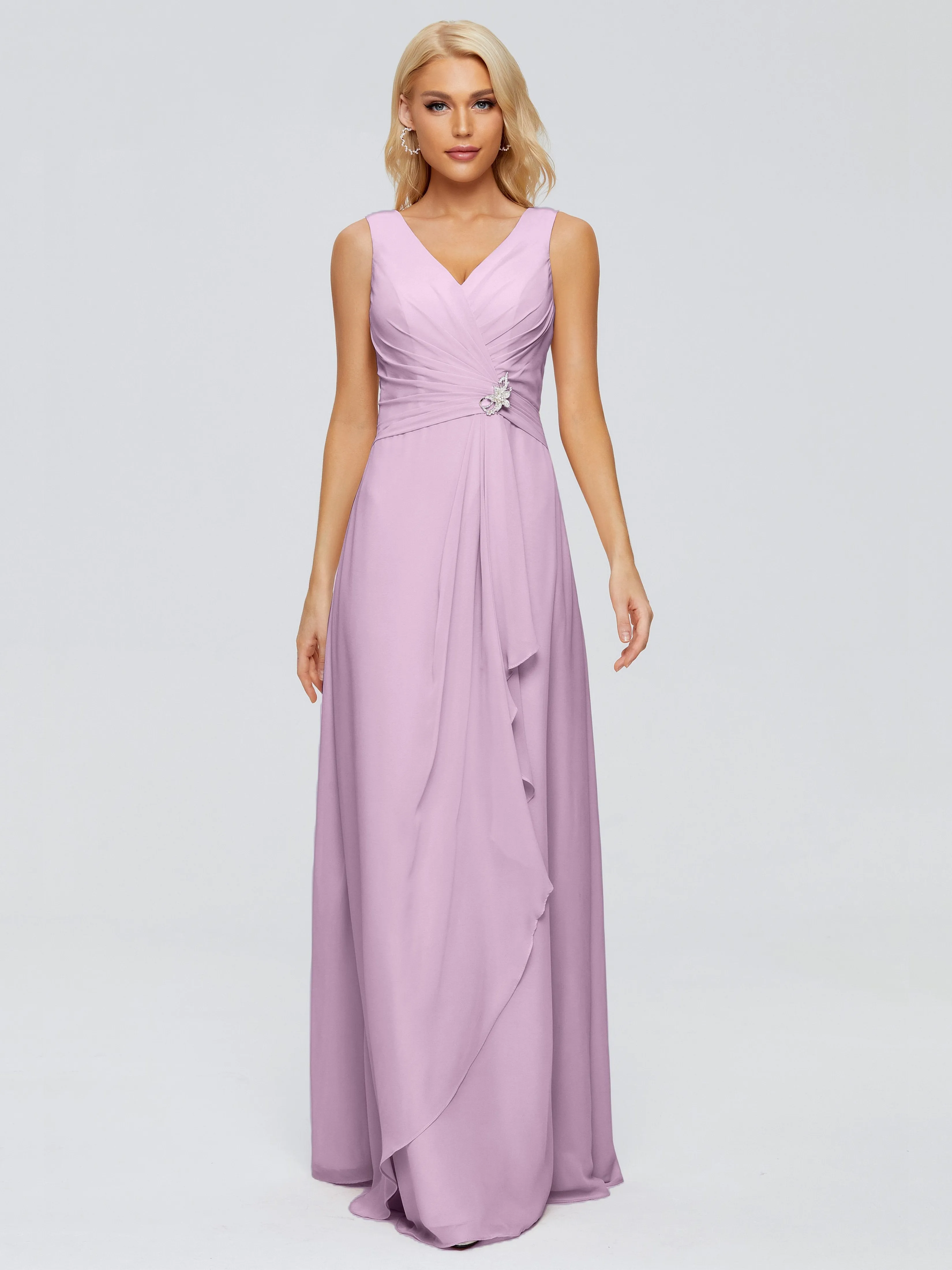 Wisteria Bridesmaid Dresses Uk Maria Modern Sheath V Neck Chiffon Bridesmaid Dresses