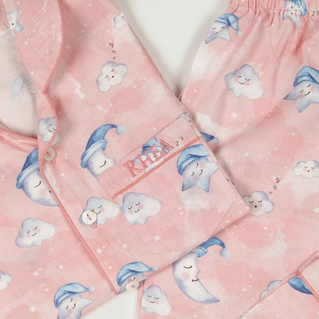 Women Organic Celestial Pink Pajama Set