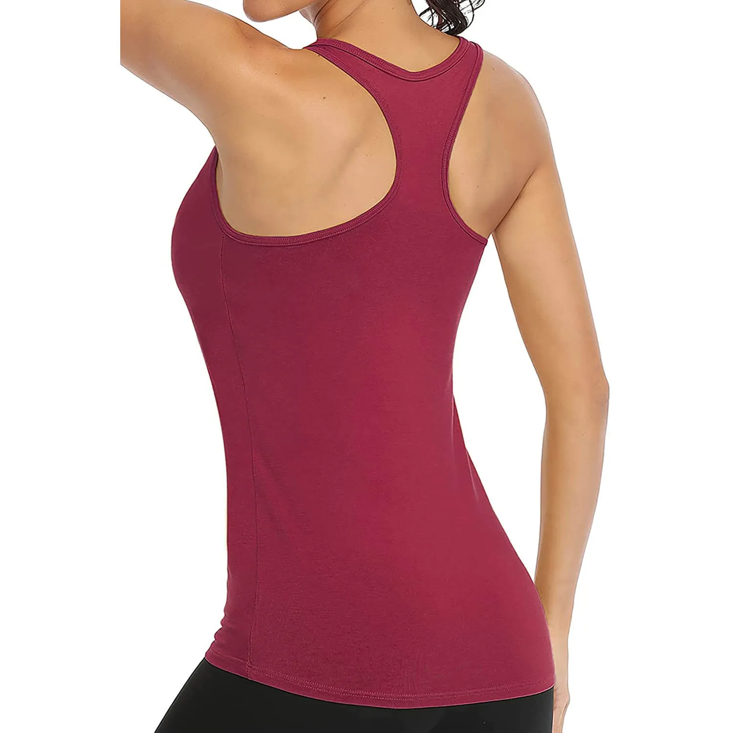 Women's Sports Racerback Exercise Shirts 04