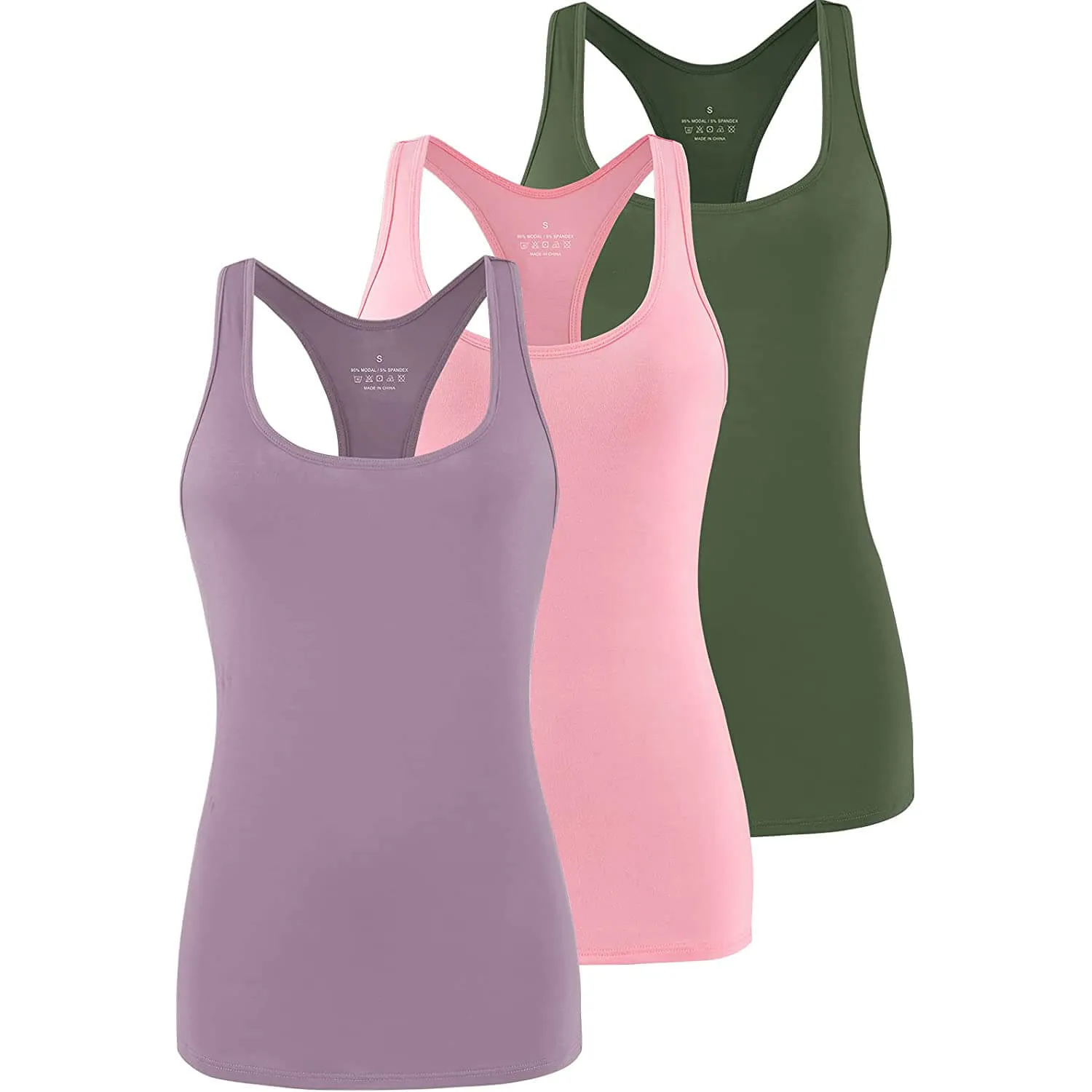 Women's Sports Racerback Exercise Shirts 04