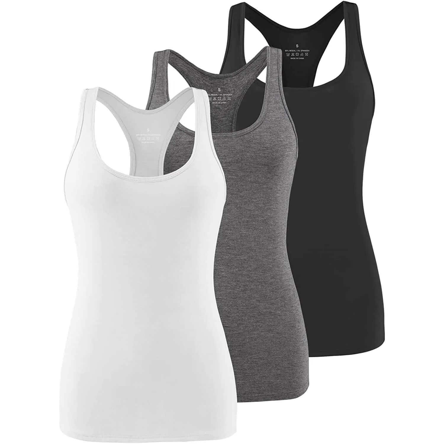 Women's Sports Racerback Exercise Shirts 04