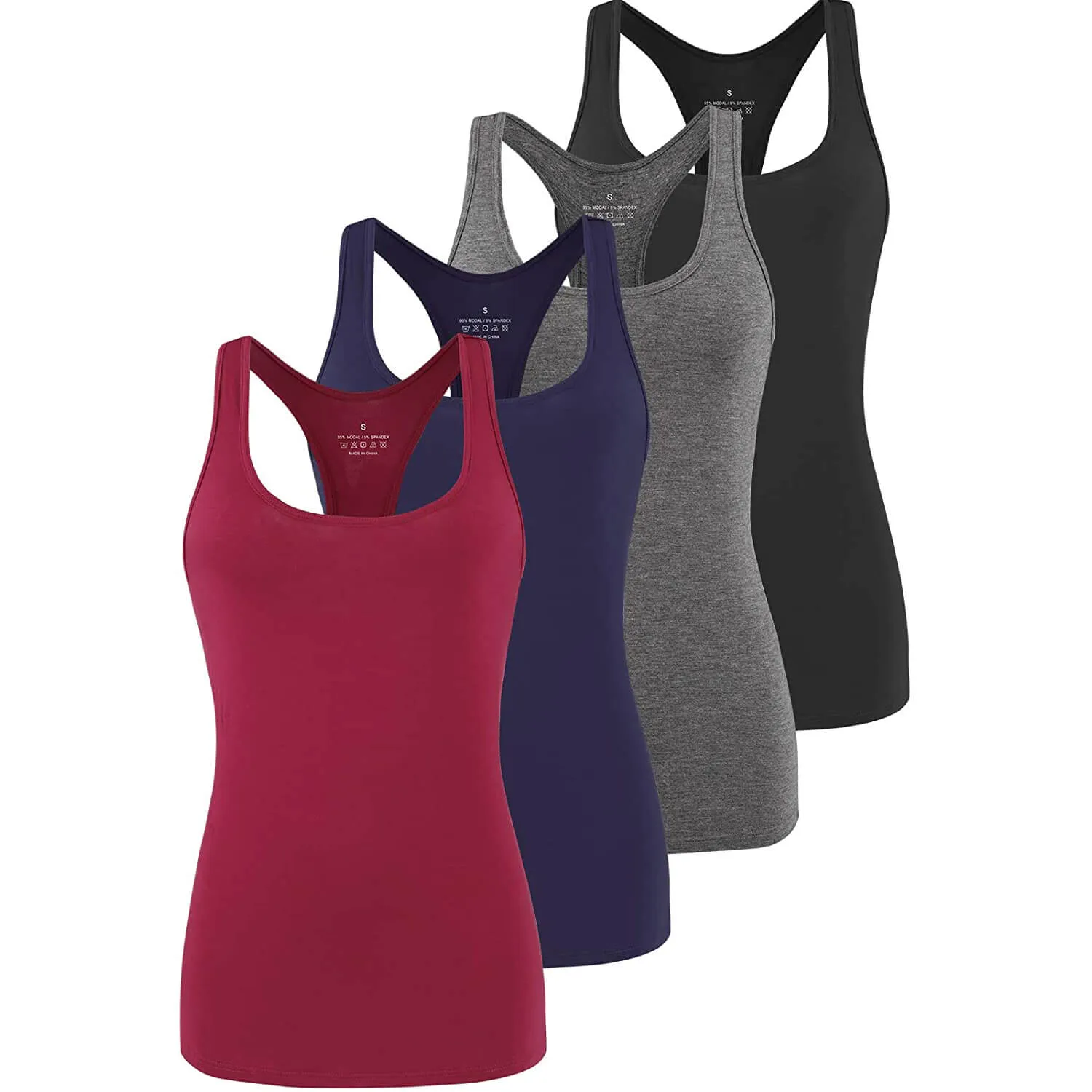 Women's Sports Racerback Exercise Shirts 04