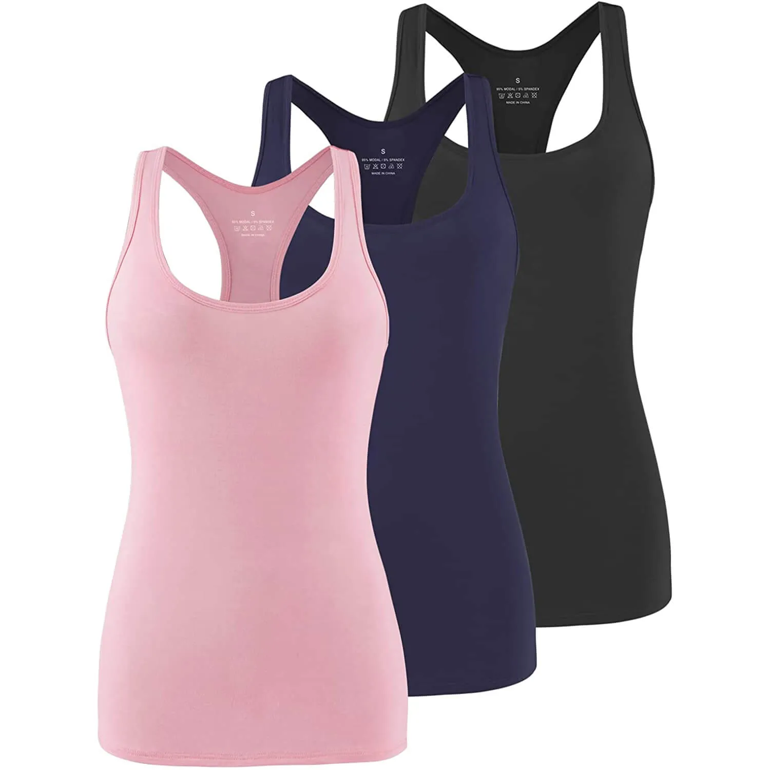 Women's Sports Racerback Exercise Shirts 04