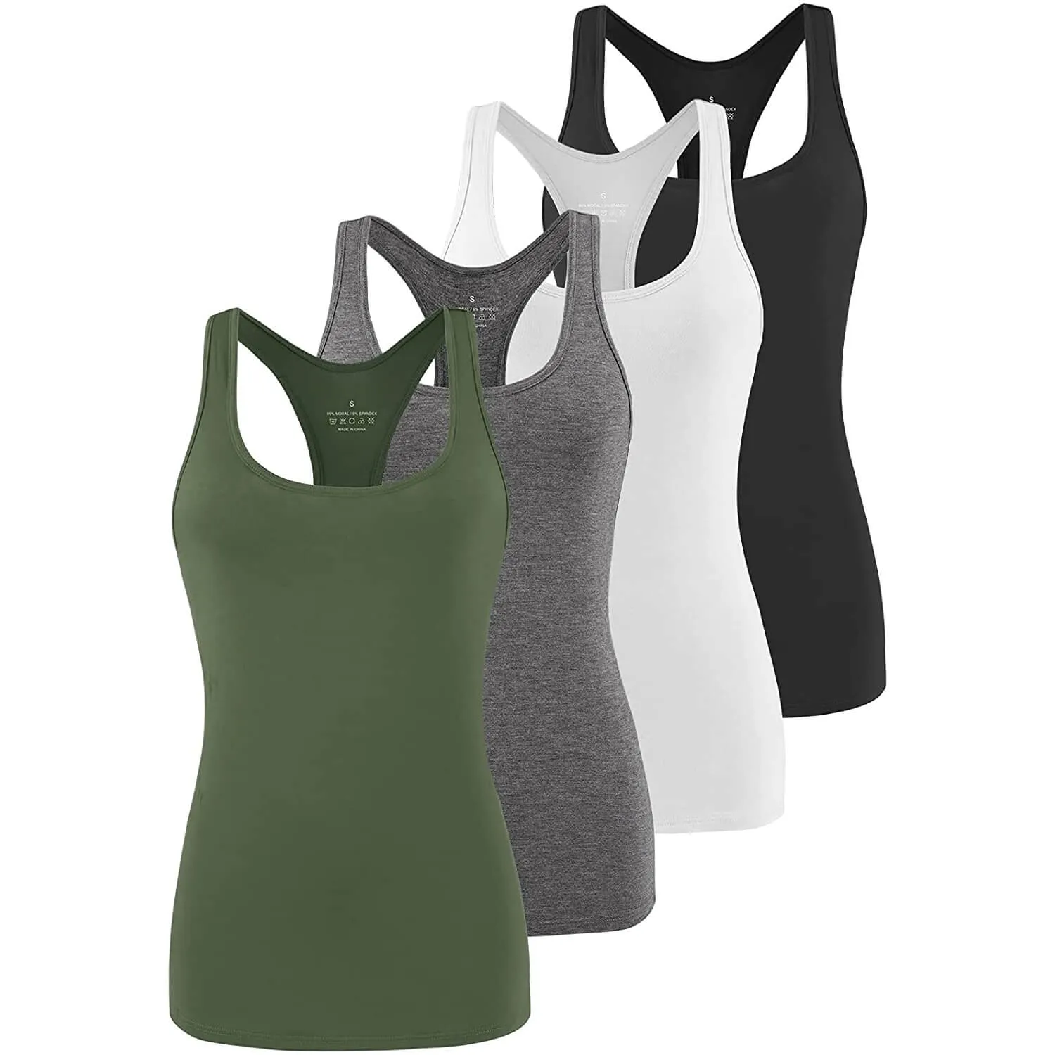 Women's Sports Racerback Exercise Shirts 04