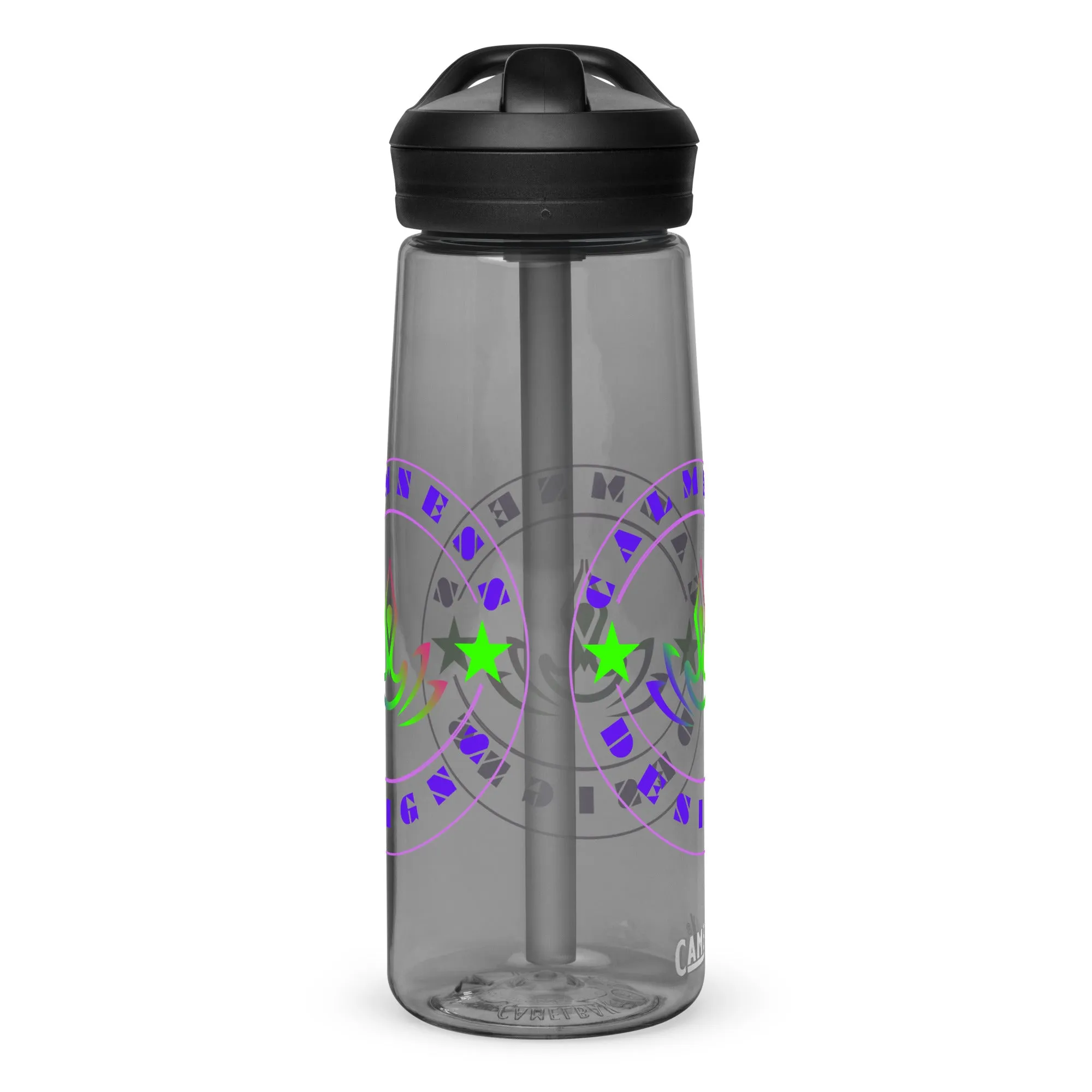 Yoga Meditation, Lotus Pose, Stars,  CALMNESS DESIGNS,  Creative Designer's,  Sports water bottle