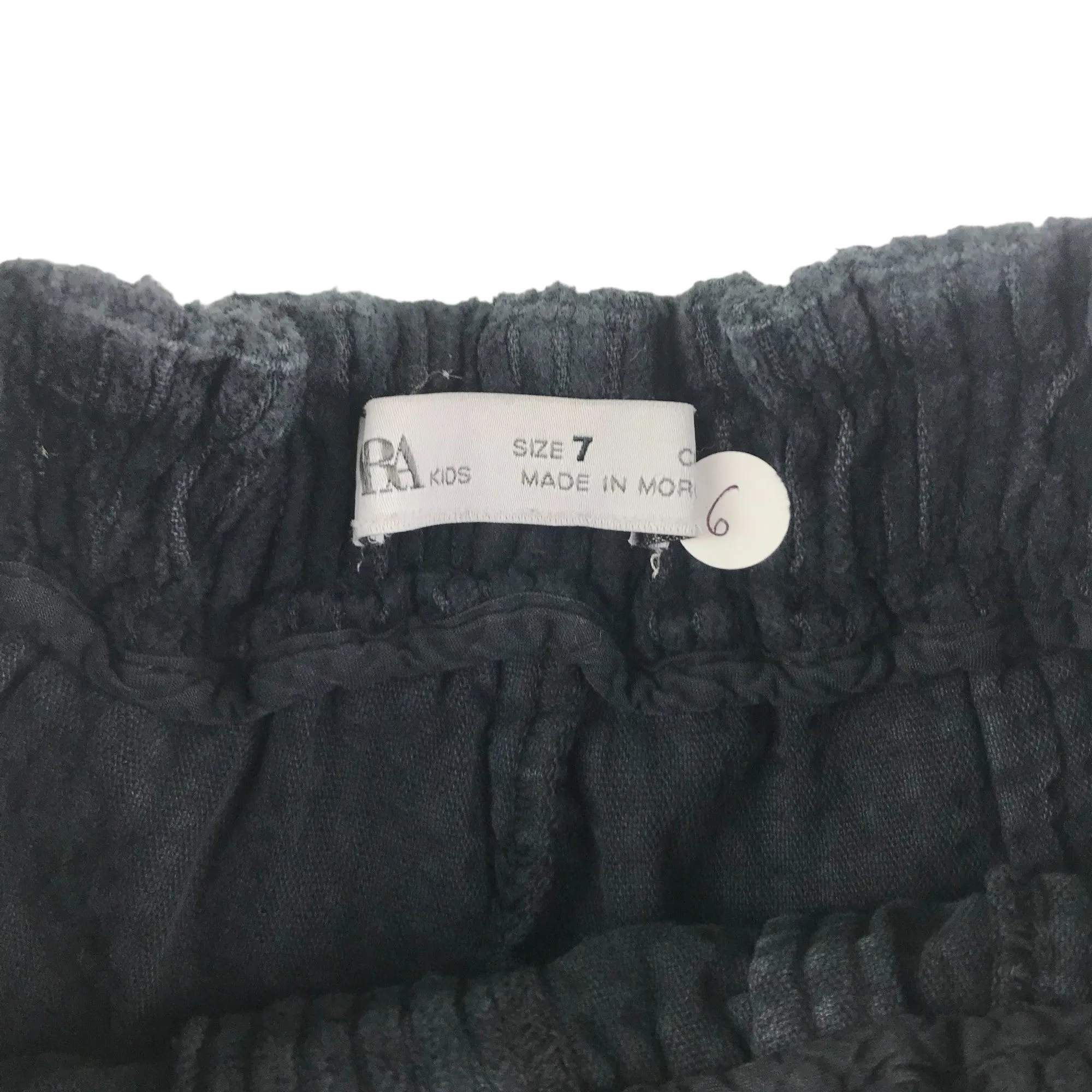 Zara Shorts Age 6-7 Black Corduroy Style Flared Cotton